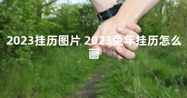 2023挂历图片 2023兔年挂历怎么画